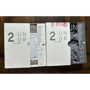 2 Pair Of 2UNDR Swing Shift Boxer Briefs With Joey Pouch White And Gray Size M
